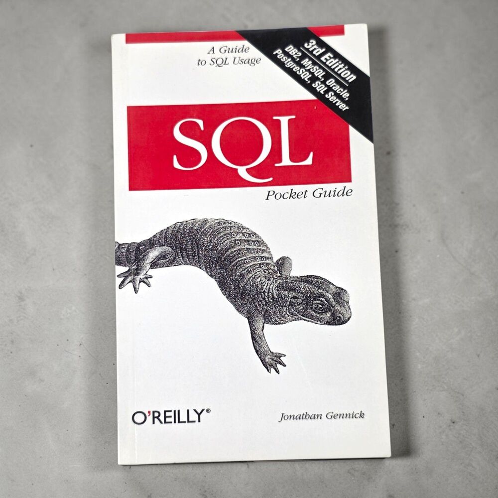 O'Reilly Pocket Reference Book Lot 4 SQL XML HTML XHTML Regex Programming Guide - Picture 4 of 11